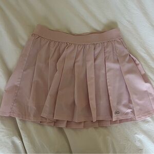 Alo Pink Sugar Varsity Tennis Skirt